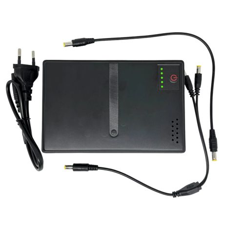 ИБП UPS DC1018L-D3 POE Type-C 10400mAh, под заменяемые АКБ 18650 4шт (В комплекте) D3 Black ИБП UPS DC1018L-D3 POE Type-C 10400mAh, под заменяемые АКБ 18650 4шт (В комплекте) D3 Black