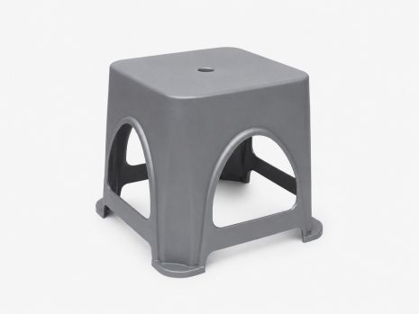 Табурет "Міні" пластиковий 255×255×276 мм R-Plastic 00012/grey