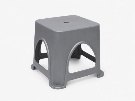 Табурет "Міні" пластиковий 255×255×276 мм R-Plastic 00012/grey
