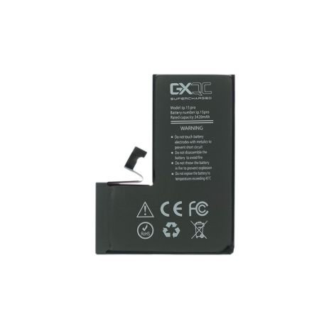 Аккумулятор GXQC Supercharged для Apple iPhone 15 Pro IC Original New (без ошибки), усиленный (3420 mAh) [Service Pack]