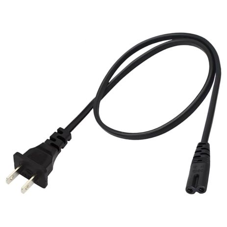 Кабель питания C7 to 2pin (американская розетка) 50cm(250V/6A Max) Power Cable For XBOX PS4 та ін. без упаковки, Black Кабель питания C7 to 2pin (американская розетка) 50cm(250V/6A Max) Power Cable For XBOX PS4 та ін. без упаковки, Black