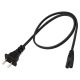 Кабель питания C7 to 2pin (американская розетка) 50cm(250V/6A Max) Power Cable For XBOX PS4 та ін. без упаковки, Black Кабель питания C7 to 2pin (американская розетка) 50cm(250V/6A Max) Power Cable For XBOX PS4 та ін. без упаковки, Black
