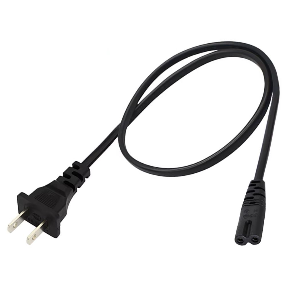 Кабель питания C7 to 2pin (американская розетка) 50cm(250V/6A Max) Power Cable For XBOX PS4 та ін. без упаковки, Black Кабель питания C7 to 2pin (американская розетка) 50cm(250V/6A Max) Power Cable For XBOX PS4 та ін. без упаковки, Black