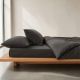 Комплект IDEIA Premium Satin євро 200×220 см, простирадло на резинці, сірий (8-36088*002)