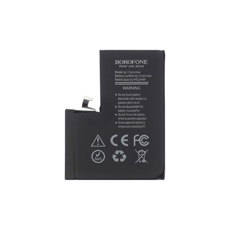 Аккумулятор Borofone для Apple iPhone 15 Pro Max (4422mAh) Original IC (без ошибки)