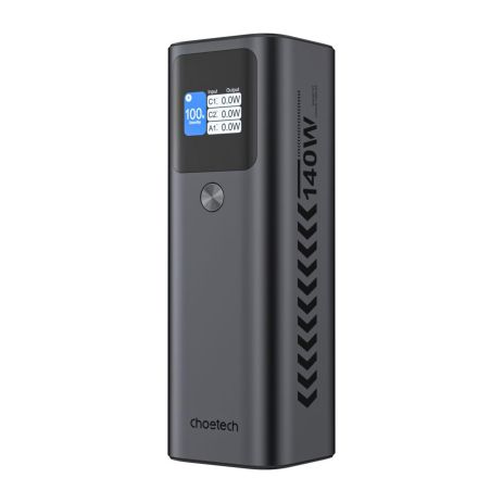 Павербанк Choetech B670 27000mAh Black PD5.0 140W + QC3.0 22.5W Павербанк Choetech B670 27000mAh Black PD5.0 140W + QC3.0 22.5W