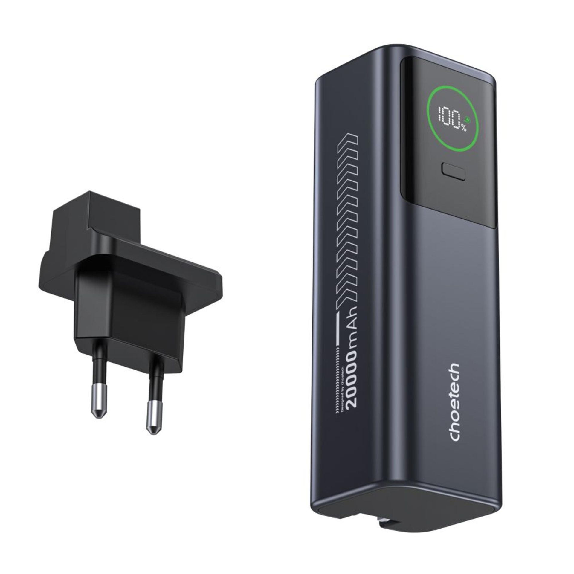 Павербанк Choetech B1012 20000mAh Grey 100W EU адаптер QC3.0 PD3.0 Павербанк Choetech B1012 20000mAh Grey 100W EU адаптер QC3.0 PD3.0