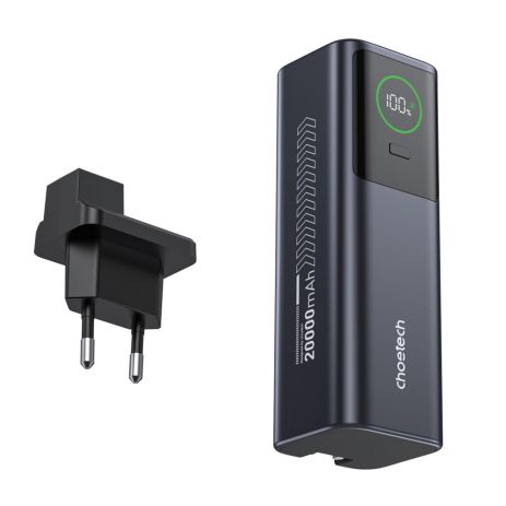 Павербанк Choetech B1012 20000mAh Grey 100W EU адаптер QC3.0 PD3.0 Павербанк Choetech B1012 20000mAh Grey 100W EU адаптер QC3.0 PD3.0