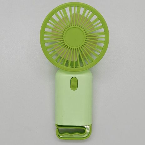 Портативний ручний міні-вентилятор Multi Fan RL-07 на акумуляторі з гачком-підставкою, зелений Портативний ручний міні-вентилятор Multi Fan RL-07 на акумуляторі з гачком-підставкою, зелений