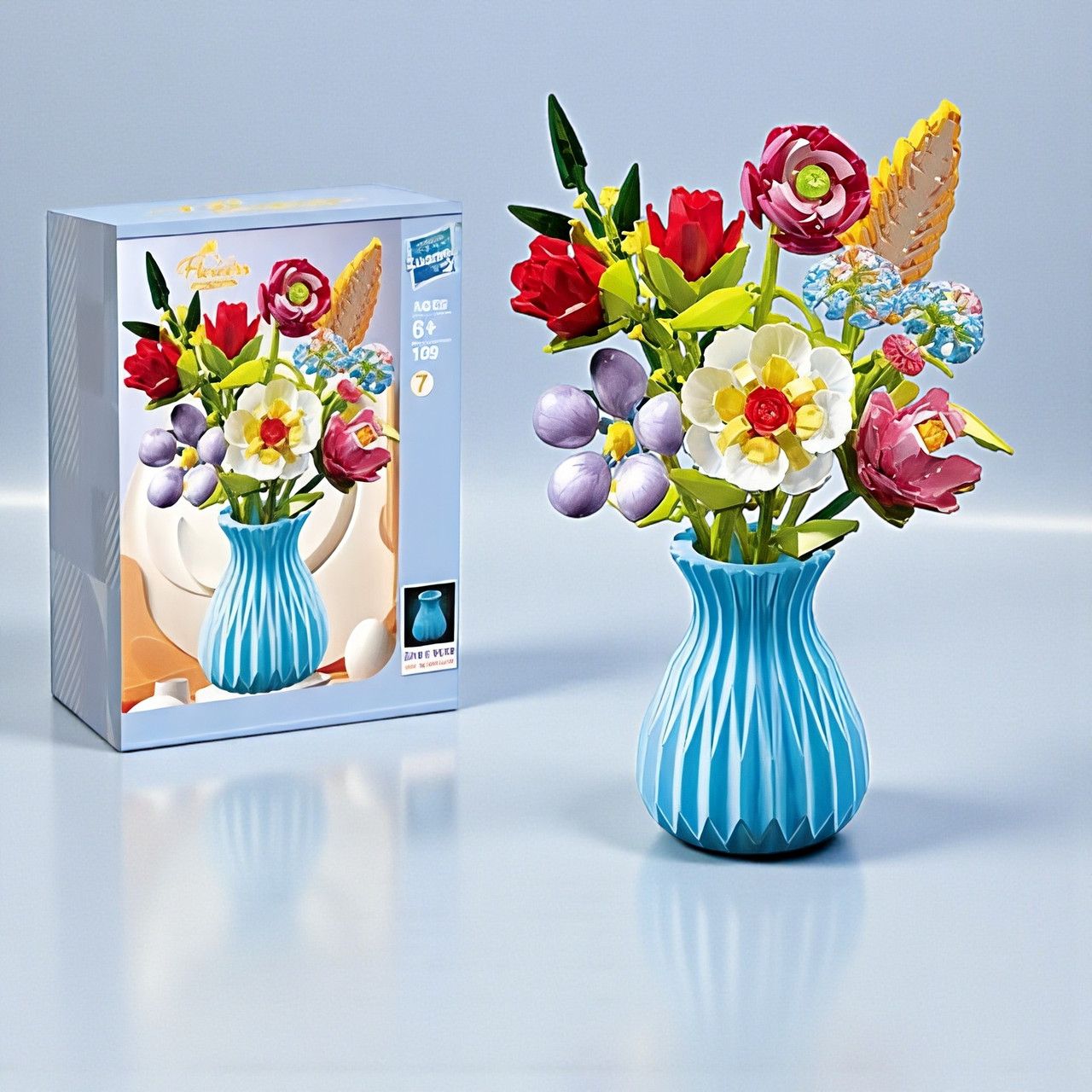 Конструктор 3Д Букет квітів Flowers 691дет., конструктори квіти для дітей на подарунок Конструктор 3Д Букет квітів Flowers 691дет., конструктори квіти для дітей на подарунок