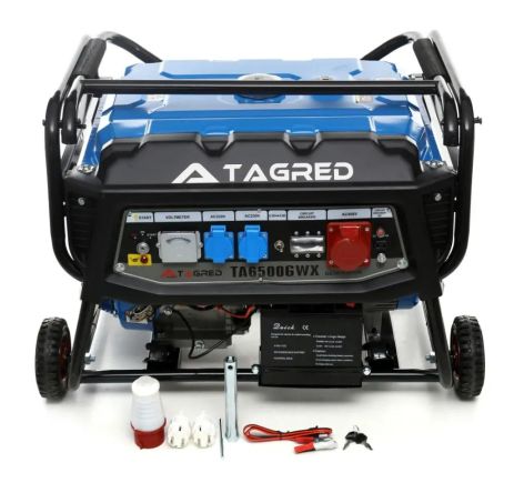 Бензиновый генератор TAGRED TA6500GWX 230/400 В, 6500 Вт с AVR Бензиновый генератор TAGRED TA6500GWX 230/400 В, 6500 Вт с AVR