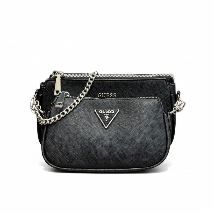 Женская сумка Guess 136 кросс-боди черная Женская сумка Guess 136 кросс-боди черная