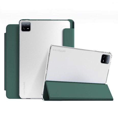 Чехол TPUCristal Active Pen holder для Xiaomi Mi Pad 6/6 Pro Темно-зелений