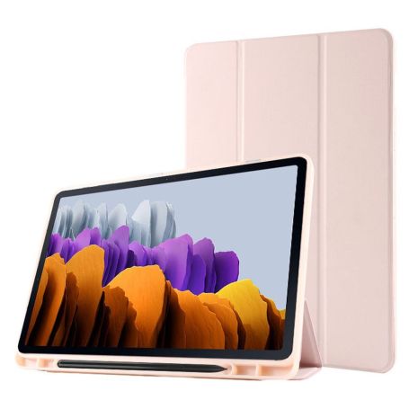 Чохол SlimTPU з тримачем для S-Pen для Samsung Galaxy Tab S10+ Plus / Fe + / S9 Plus, світло-рожевий