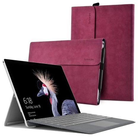 Чехол папка Microsoft Surface Go 4 3 2 1 Вишня