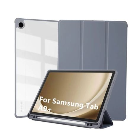 Чехол TPUCristal SlimTPU Spen holder для Samsung Galaxy Tab A9 Plus SM X210 X215 X216 Фіолетовий