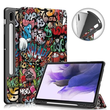 Чехол SlimTPU Spen holder для Samsung Galaxy Tab S10+ Plus/S9 Fe+/S9 Plus Графіті