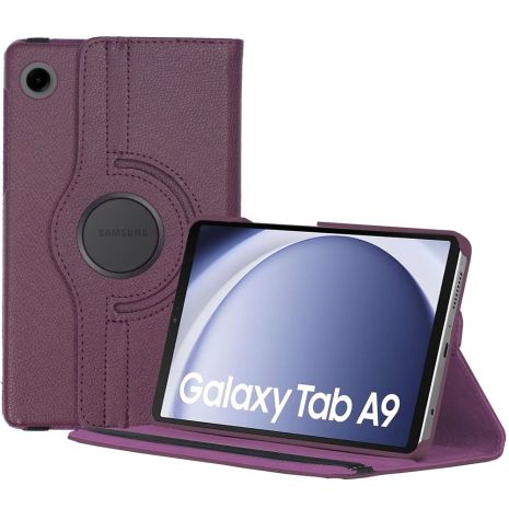 Чехол з поворотом на 360 для Samsung Tab A9 8.7 SM X110 X115 Фіолетовий