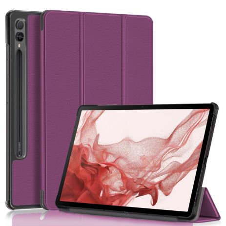 Защитный фиолетовый чехол-книжка HardCase для Samsung Galaxy Tab S9 Plus (X810 / X816)