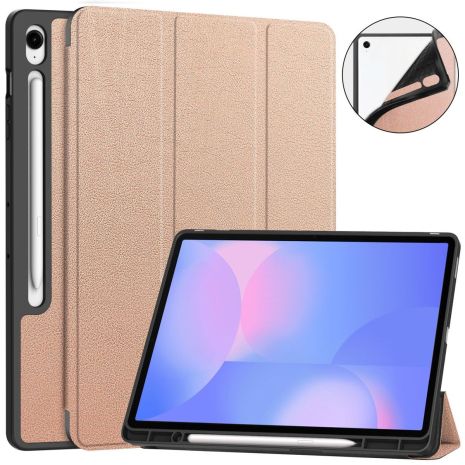 Чохол SlimTPU Active Pen для Samsung Galaxy Tab S10 FE+ Plus 13.1 SM-X626 SM-X620 бронзовий Чохол SlimTPU Active Pen для Samsung Galaxy Tab S10 FE+ Plus 13.1 SM-X626 SM-X620 бронзовий