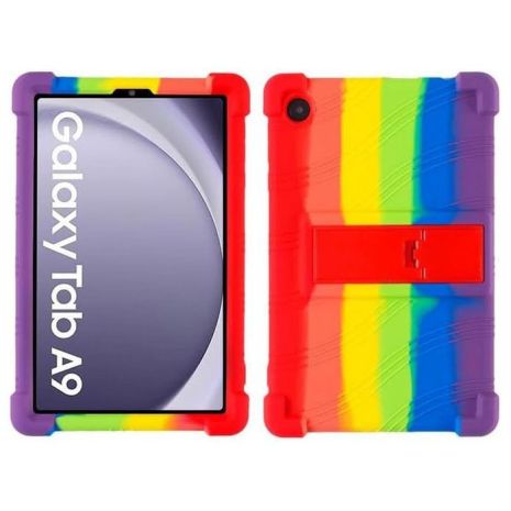 Чехол SoftGel Kids дитячий для Samsung Galaxy Tab A9 SM X110 X115 Веселковий
