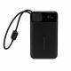 Power Bank Baseus PD 45W 20000 mAh з вбудованим кабелем USB-C / Lightning, швидка зарядка Black