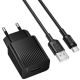 Сетевое Зарядное Устройство Borofone BAS71A 1USB 2.1A+USB to Type-C Черный