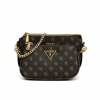 Жіноча сумка Guess 136 крос-боді коричнева Жіноча сумка Guess 136 крос-боді коричнева
