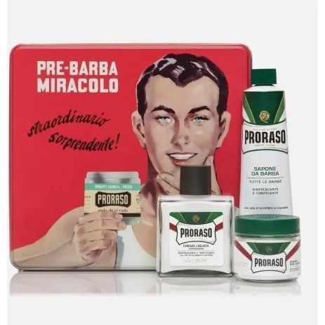 Набір для гоління Proraso Vintage Selection Gino в металевій коробці