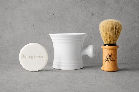 Набір для гоління 3в1 The Shave Factory (чаша + помазок + мило)