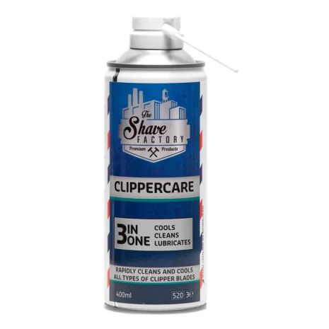 Охолоджуючий спрей для машинок і тримерів The Shave Factory Clippercare 3 в 1, 400 мл