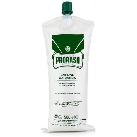 Крем для гоління з ментолом і евкаліптом Proraso Barber size 500 мл