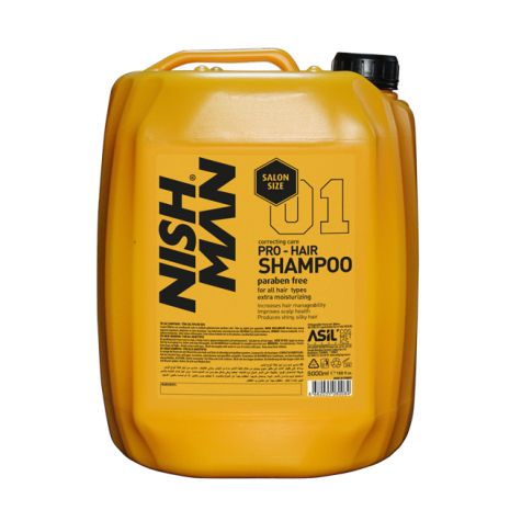 Шампунь для волосся професійний Nishman Salon Size Shampoo З кератином 5 л