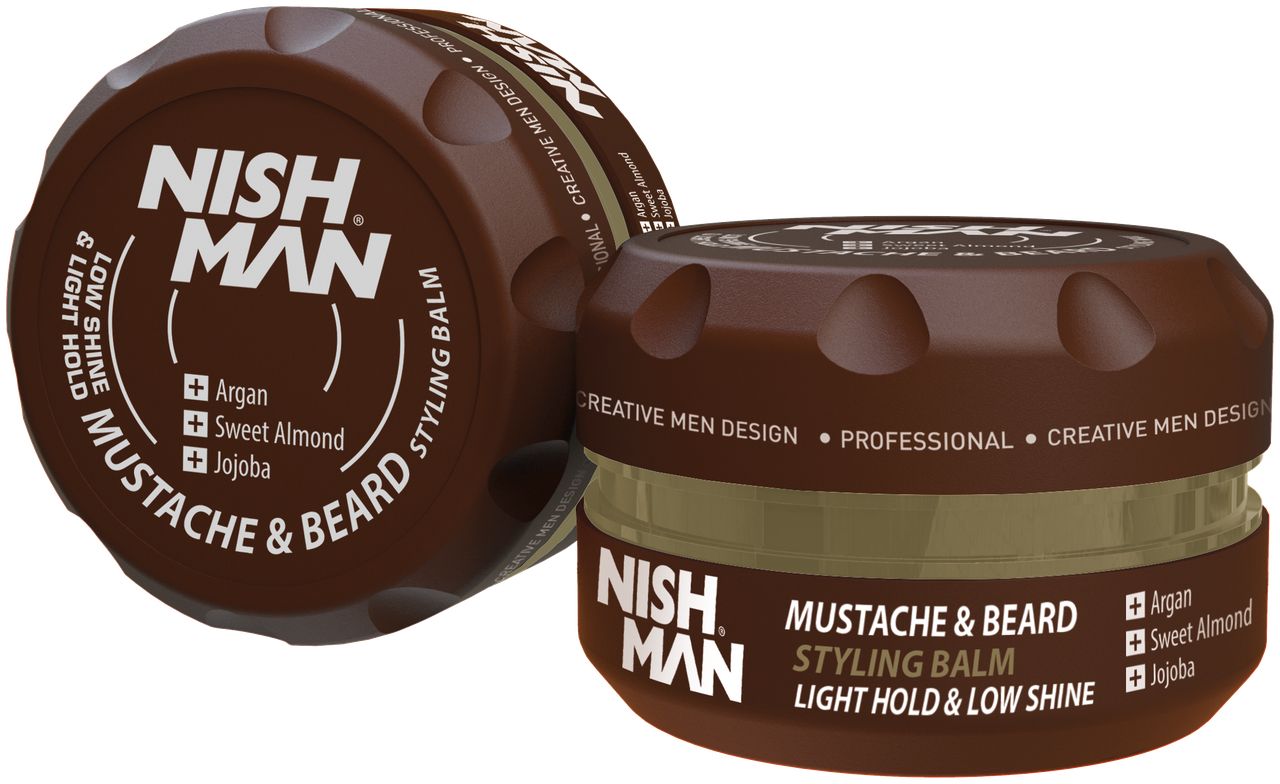 Бальзам для бороди та вусів Nishman Beard & Mustache Styling Balm 100 мл Бальзам для бороди та вусів Nishman Beard & Mustache Styling Balm 100 мл