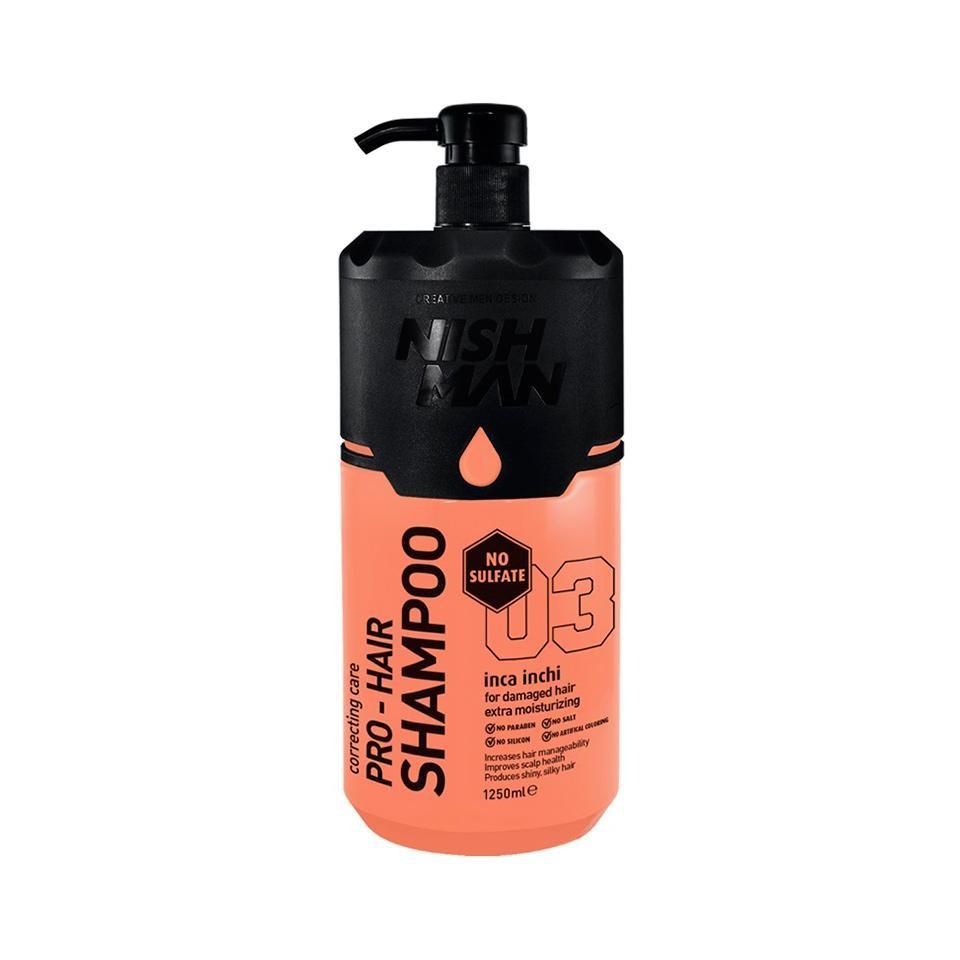 Шампунь для пошкодженого волосся Nishman Shampoo INCA INCI 1,25L Шампунь для пошкодженого волосся Nishman Shampoo INCA INCI 1,25L