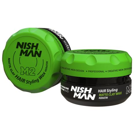 Матова глина для укладання волосся Nishman Matte Clay M2 150 мл