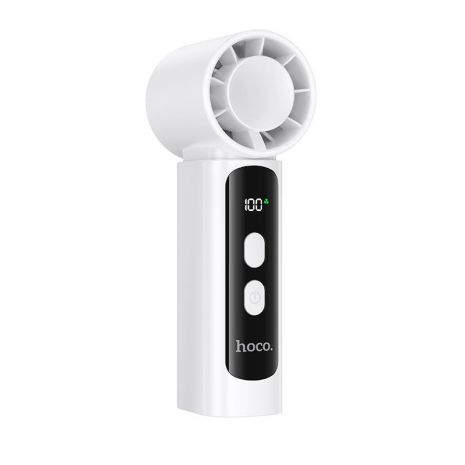 Вентилятор Hoco High Speed Handheld Fan HX601 | 100 Levels, 5h | white Вентилятор Hoco High Speed Handheld Fan HX601 | 100 Levels, 5h | white