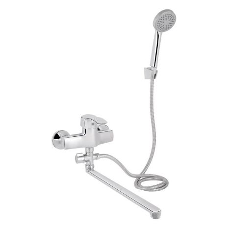 Смеситель с поворотным гусаком и душевым набором Lidz Anny 005C2 Chrome LDANN005C2CRM35102