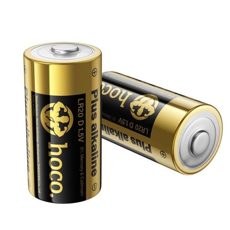 Alkaline battery HOCO JA5 |D, LR20, 1.5V| (2PCS) black