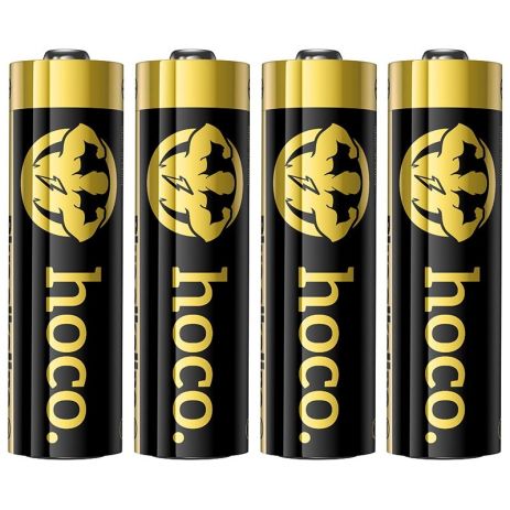 Alkaline battery HOCO JA1B |AA, LR6, 1.5V| (4PCS) black