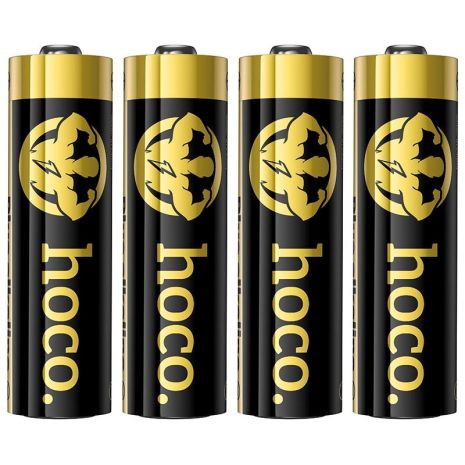 Alkaline battery HOCO JA1B |AA, LR6, 1.5V| (4PCS) black