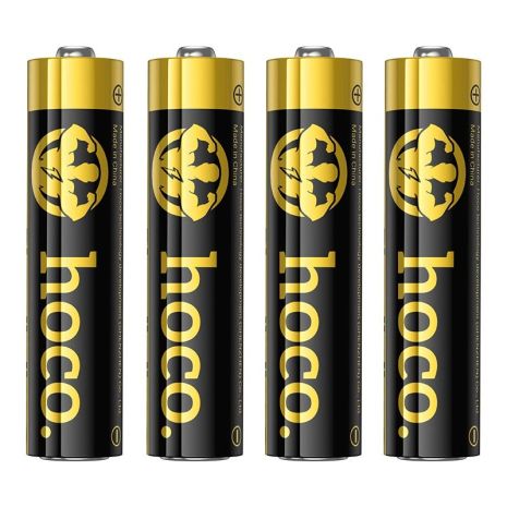 Alkaline battery HOCO JA2B |AAA, LR03, 1.5V| (4PCS) black