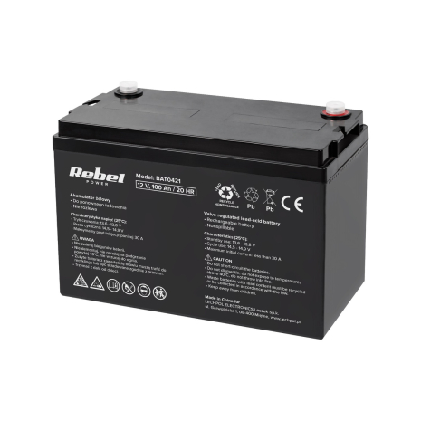 Аккумулятор гелевый Rebel 12V 100Ah (BAT0421) Аккумулятор гелевый Rebel 12V 100Ah (BAT0421)