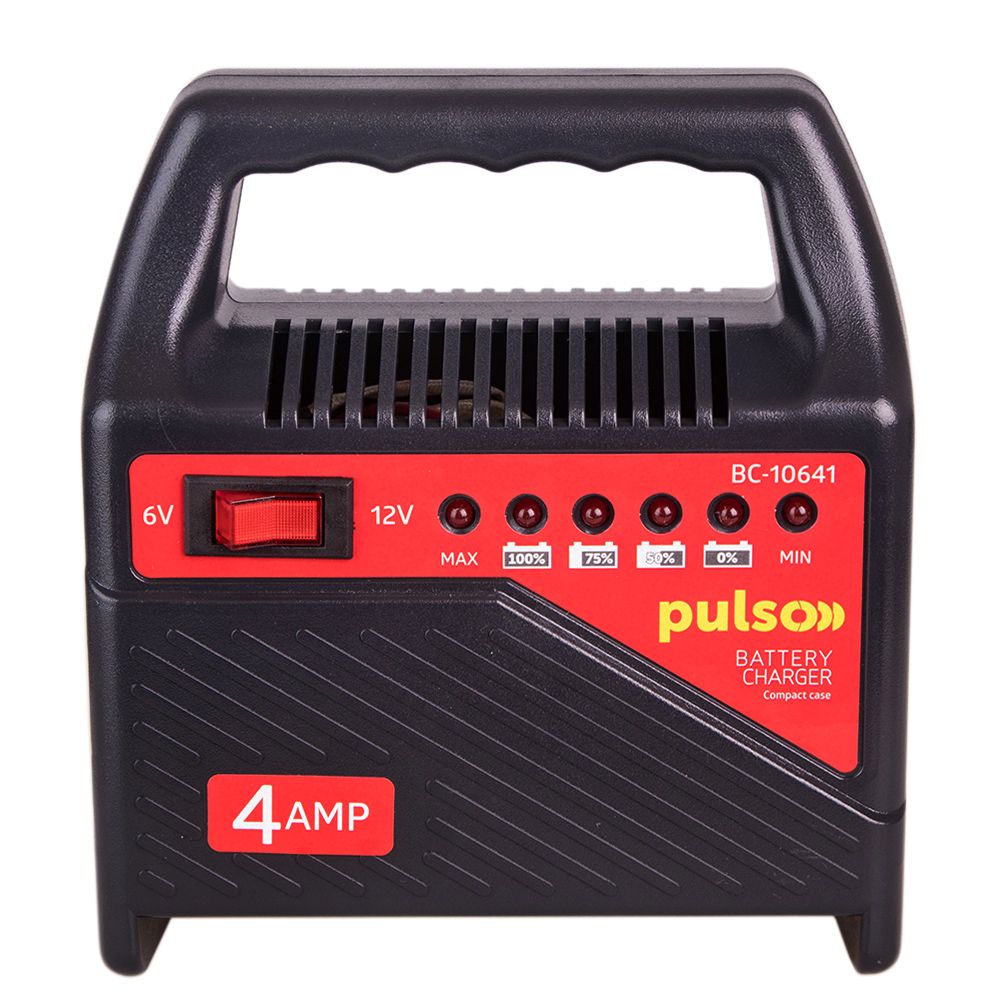 Зарядний пристрій PULSO BC-10641 6 12V/4A/10-60AHR/світлодіодн.індик. Зарядний пристрій PULSO BC-10641 6 12V/4A/10-60AHR/світлодіодн.індик.