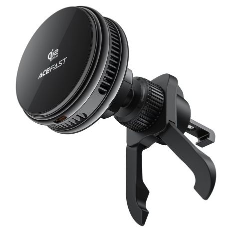 Автодержатель ACEFAST D66 QI2 25W cooling wireless charging car holder for air vent |4.7-6.9"| black