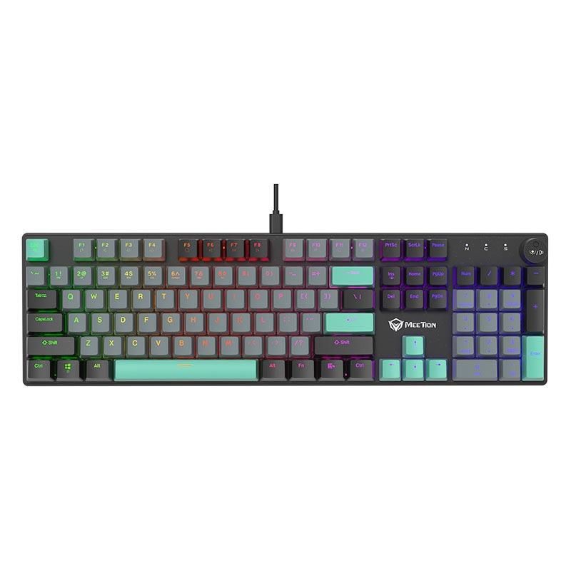 Ігрова клавіатура MEETION Wired Keyboard Red Switch MK009RDP |UA Layouts, USB-C| black Ігрова клавіатура MEETION Wired Keyboard Red Switch MK009RDP |UA Layouts, USB-C| black