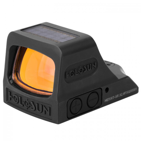 Коллиматорный прицел пистолетный Holosun HE508T-GR X2 зеленая точка 2 MOA + круг 65 МОА