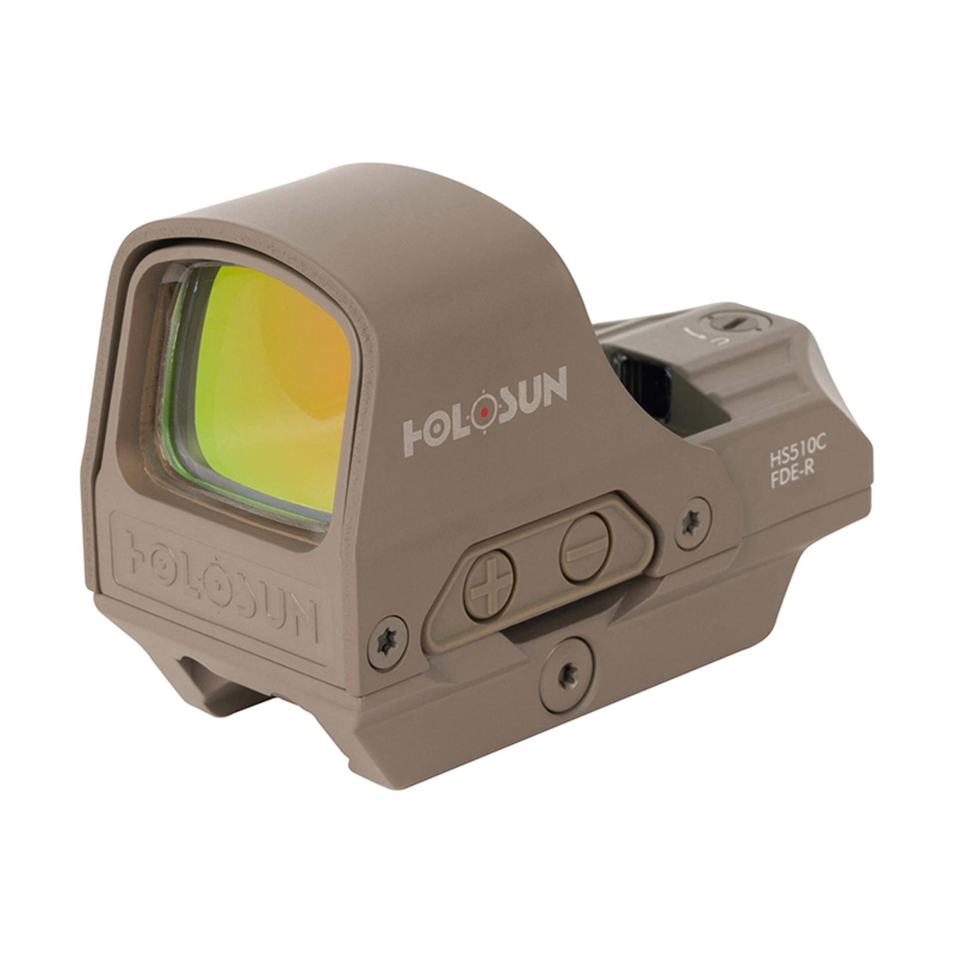 Коллиматорный прицел Holosun HS510C-FDE 2MOA (красная точка) с солнечной батареей Коллиматорный прицел Holosun HS510C-FDE 2MOA (красная точка) с солнечной батареей