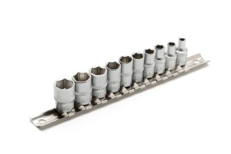 Набір головок торцевих 6-гранних 1/4" 4–13 мм L 25 мм CrV 10 шт MASTERTOOL 78-1410 Набір головок торцевих 6-гранних 1/4" 4–13 мм L 25 мм CrV 10 шт MASTERTOOL 78-1410