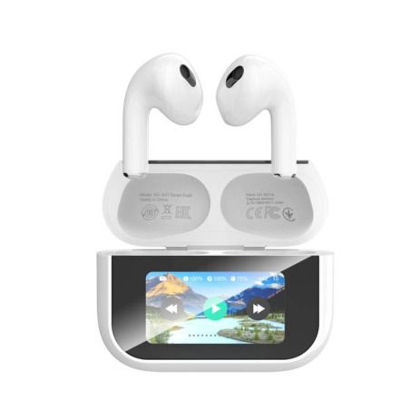 Наушники беспроводные XO X47 Smart TWS Earbuds 4nd Generation Білі